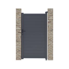 Portillon Aluminium "Marc" - 101.2 X 180.9 Cm - Gris