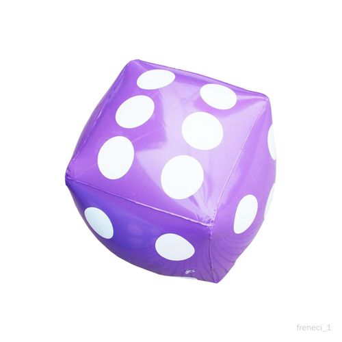 Les Dés Gonflables Géants Jouent Les Dés Gonflables Géants Pour Les Faveurs De Partie D'accessoire D'étape Violet