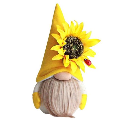 Poupée En Peluche Mignonne Abeille Gnome Tournesol, Ornement De Printemps Pour La Maison, Sans Visage