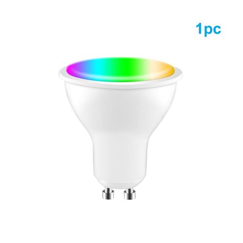 Ampoule Intelligente Pour Projecteur Gu10, Lampe Intelligente Avec Wifi, 4w Rgb + Cw 2700-6500k, Commande À Distance Par Application, Pour Alexa Google Home