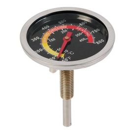 Thermomètre barbecue en acier 400 degrés Celsius, jauge de gril à fumée, température du four, Camp 50   800f, outil d'extérieur A0m8