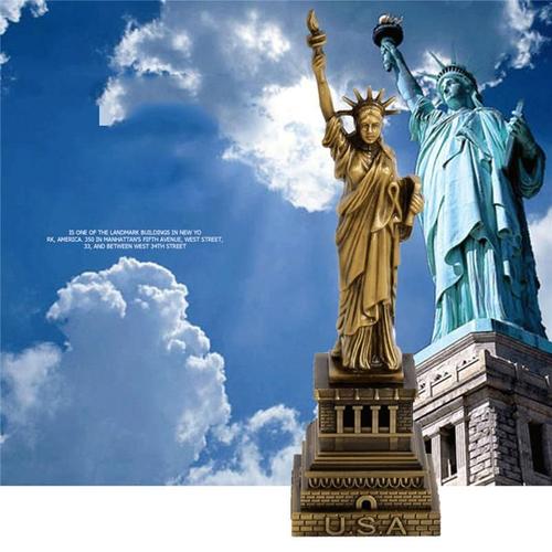 Réplique de la Statue de la liberté des états-unis, figurine de déesse gratuite, décoration de Table de bureau, artisanat