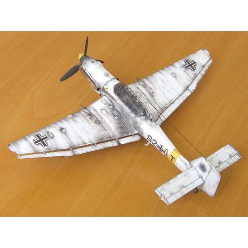 Maquette d'avion bombardier allemagne Ju-87, reproduction 3D, bibliothèque spatiale, maison en carton pour enfants, jouets en papier, 1:33