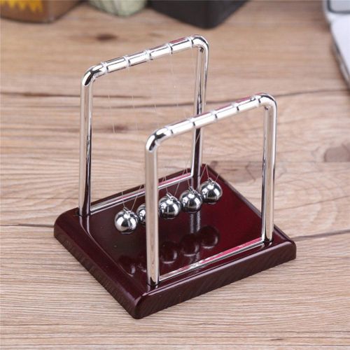 Newton Berceau Balance Boules En Acier, Fournitures D'Enseignement À L'École De Physique, Pendule De Bureau, Jouet Décor De Maison, Jeu Anti-Stress