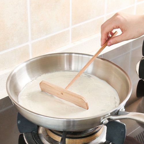 Machine à crêpes en bois en forme de T, bâton épandeur de pâte à crêpes, outil de cuisine à domicile, fournitures spéciales pour Restaurant et cantine
