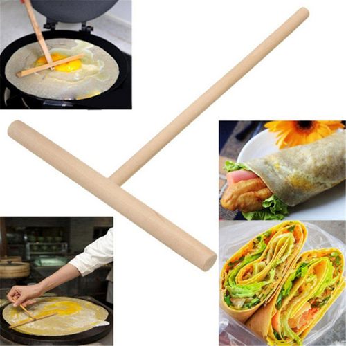 Ustensile de cuisine Durable pour la fabrication de crêpes rondes aux fruits, aux noisettes, aux ¿ufs en forme de T, grattoir à tarte, DIY