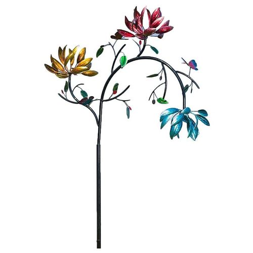 Moulin à vent en forme de papillon adapté à l'extérieur, décoration artistique de jardin