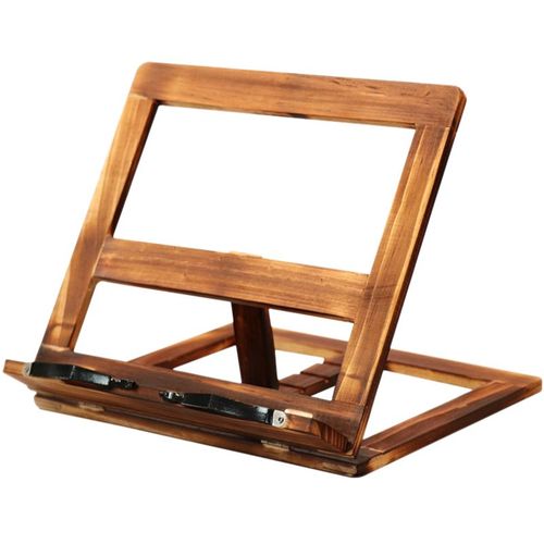 Support pliable pour livre de recettes, cadre en bois, étagère de lecture, tablette, Pc