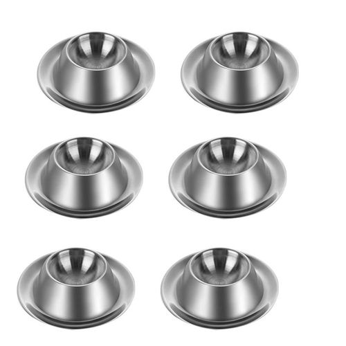 Lot De 6 ¿Ufs Durs Et Molles, Plaques De Coquetiers En Acier Inoxydable, Ustensiles De Service, Accessoires Pour ¿Ufs Durs Et Mous, Cuillère À Pain