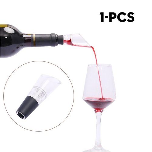 Décanteur Rapide De Bouteille De Vin Rouge Blanc,Bouchon Supérieur D'arrêt De Goutte,Entonnoir De Vidange,Aérateur,Verseur,Bec D'aération De Qualité Supérieure,1pc