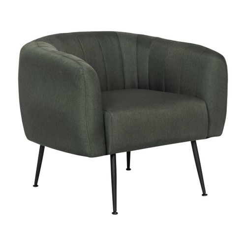 Fauteuil En Tissu Diana - 1 Place - Gris Foncé