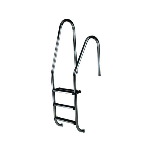 Echelle asymétrique pour piscine - 5 marches inox
