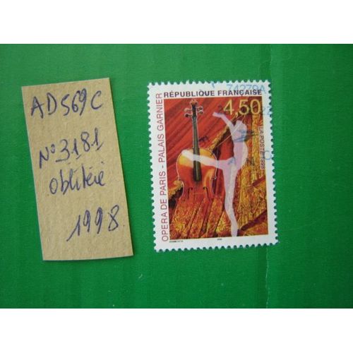 Ad 569 C // Timbre Oblitéré France 1998*N°3181 " Opéra De Paris-Palais Garnier
