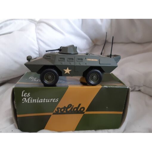 SOLIDO, belle boite D'ORIGINE pour blindé US commando militaire ref 224
