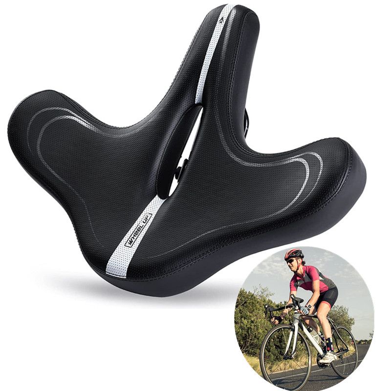 Selle Velo Confortable - Bicyclette Large Nouveau Design Pour Vélo Electrique, Siège Vélo Coussin Pour Bicyclette/Vtt/Vélo De Route Pour Hommes Femmes