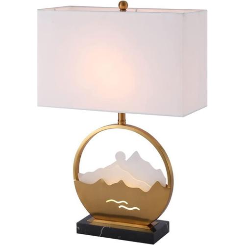 Lampes de Chevet Lampe de Bureau de Luxe Salon Porche Lampe décorative  Chambre personnalisée Lampe de Chevet Tissu Abat-Jour 40cm * 62cm (W * H)  de Chambre