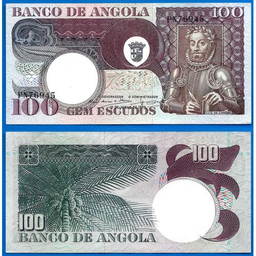 Angola 100 Escudos 1973 Excentré Escudo Afrique Billet Colonie Portugal