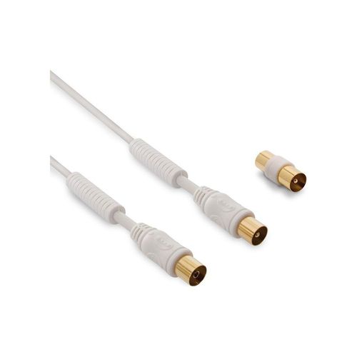 Câble Coaxial METRONIC Câble TV coaxial mâle/fem. 9,52 mm 10 m