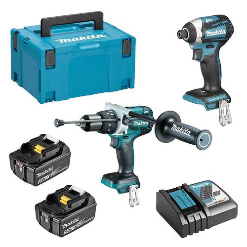 Pack 2 outils MAKITA DLX2176TJ (DHP481 + DTD154) 18V (2 x 5,0 Ah)