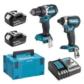 Pack 2 outils MAKITA DLX2189TJ (DTD153 + DDF484) 18 V Li-Ion (2 x 5,0 Ah)