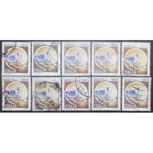 Italie N°1442 X 10 Oblitéré