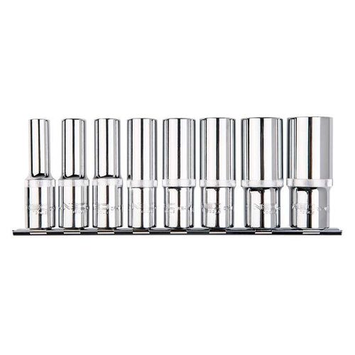 Jeu de 8 douilles longues Spline 1/2 NEO TOOLS 08-650