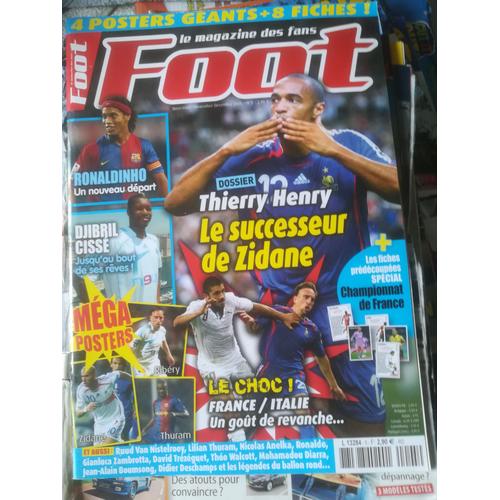 Foot 5 De 2006 Marseille,Cisse,Van Nistelrooy,Thuram,Anelka,Ronaldo,Zambrotta,Trezeguet,Le Guen,Arsenal,Henry,Walcott,Ronaldinho,Diarra,Boumsong,Deschamps,Gallas