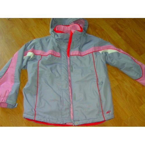 Anorak Go Sport Rose Gris Rouge 14 Ans