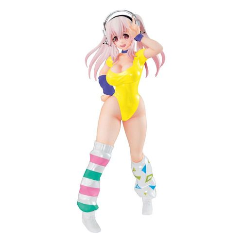 Super Sonico Statuette Pvc Super Sonico Concept Figure 80's/Another Color/Yellow Ver. 18 Cm