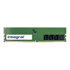 Integral - DDR5 - module - 32 Go - DIMM 288 broches - 5600 MHz / PC5-44800 - CL46 - 1.1 V - mémoire sans tampon - on-die ECC