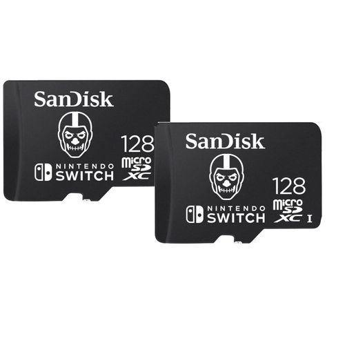Lot de 2 SanDisk 128Go Fortnite microSDXC Carte pour Nintendo Switch, Carte mémoire sous licence Nintendo