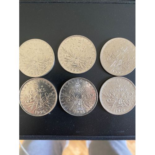 Vente Pièces De 5 Francs De 1970 À 1974 Et 1978, 5 Pièces 1992etc