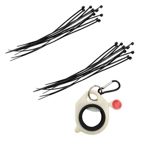 Zip Ties Holder Keeper for Electrical Wire Ties Portable Hardware Tool Storage Glow in the Dark Zip Tie Organizer