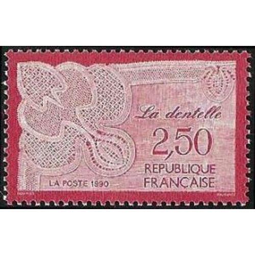 Timbre France 1990, Oblitéré - La Dentelle - 2.50 - Yt2631