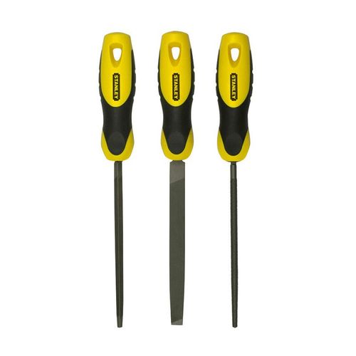 Jeu de 3 limes batardes STANLEY - 150 mm
