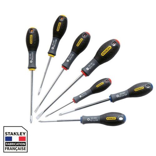 Jeu de 7 tournevis STANLEY 0-65-438 FATMAX elec + meca - ph + pozidriv