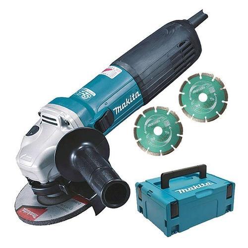 Meuleuse MAKITA GA5040RKDJ Ø125 mm 1100 W + 2 disques DIAMAK