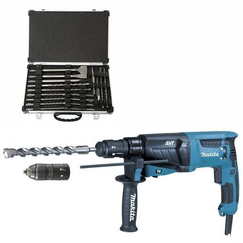 Marteau perforateur burineur MAKITA HR2631FT12 pour SDS-Plus + Coffret D-42444