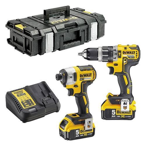 Pack 2 outils DEWALT DCK266P2-QW (DCD796 + DCF887) 18V (2 x 5Ah) Li-Ion