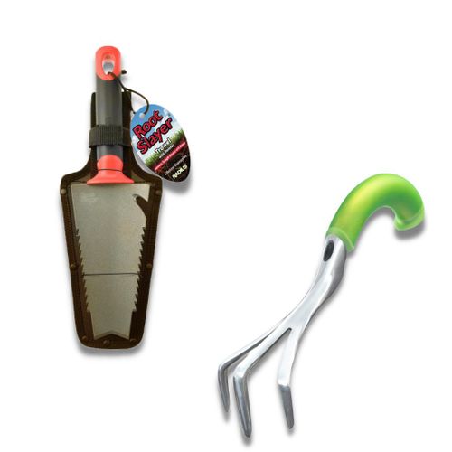Venteo | RootSlayer à Main + Cultivateur manuel ergonomique | Outils multifonctions pour votre jardin ? Jardinage | Outils de jardin | | Multicouleur