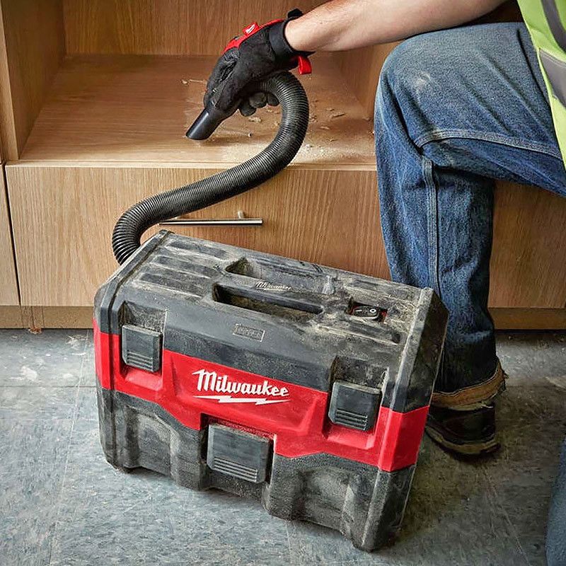 Aspirateur sans sac Milwaukee Aspirateur de chantier M18 VC-2 sans batterie  ni chargeur 4933464029