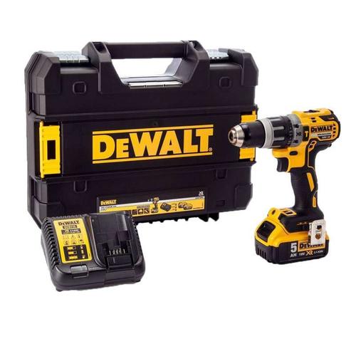 Perceuse visseuse à percussion DEWALT DCD796P1 18 V XR Brushless (1 x 5,0 Ah)