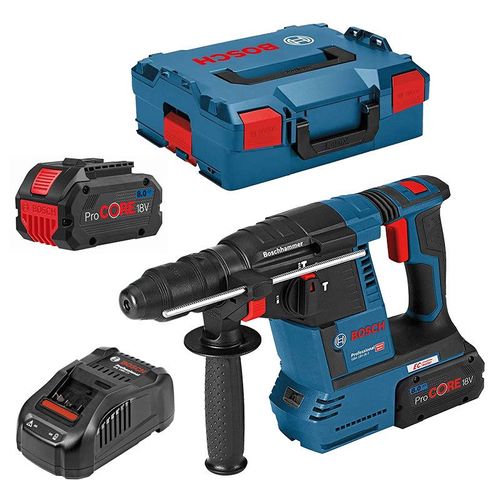 Perforateur burineur sans-fil BOSCH GBH 18V-26 F SDS plus (2 x 8,0Ah)