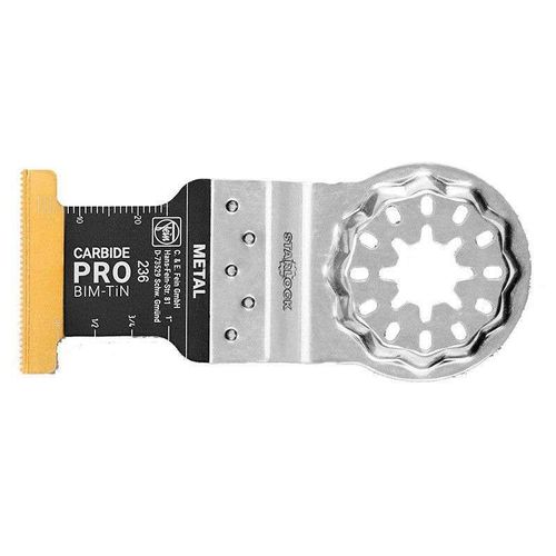 Lame Scie Plongeante FEIN SL E-Cut Carbide Pro BIM-TiN 236 Métal HM 45x35