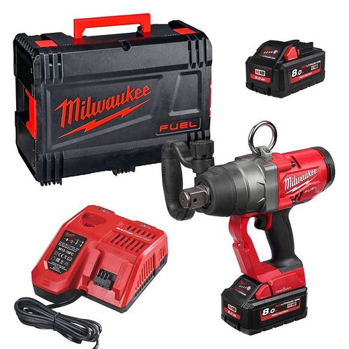 Boulonneuse à chocs 18V MILWAUKEE M18ONEFHIWF1-802X 2 x 8,0Ah