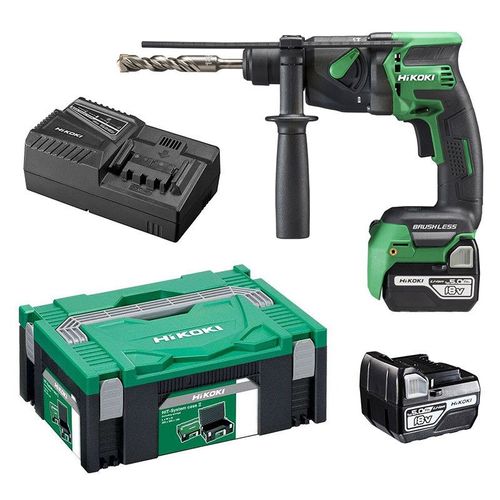 Perforateur SDS Plus 18mm Brushless 18V HIKOKI DH18DPBWPZ 2 x 5,0Ah en coffret