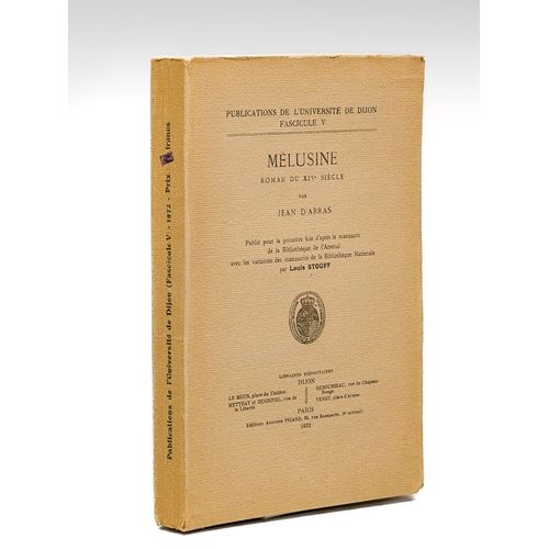 Mélusine. Roman Du Xive Siècle Par Jean D'arras