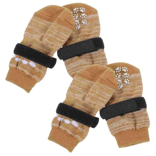 Protecteurs De Pattes Portables Pour Animaux De Compagnie,Chaussettes Lavables Pour Chiens,Coton Respirant,Accessoires Compacts Pour Chiots - Type 12.50x6.70x0.20cm