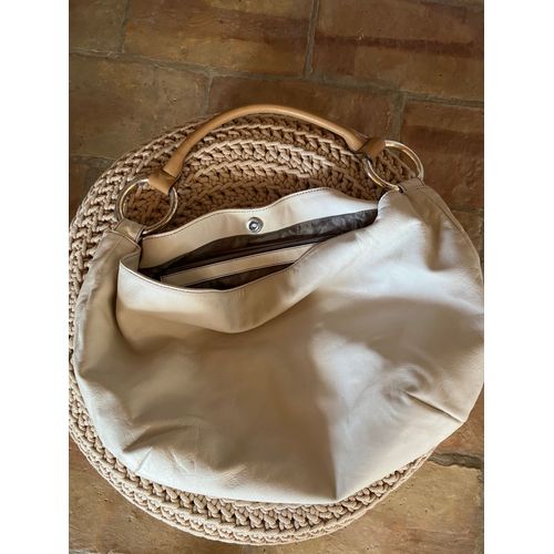 Sac en cuir beige Sequoia