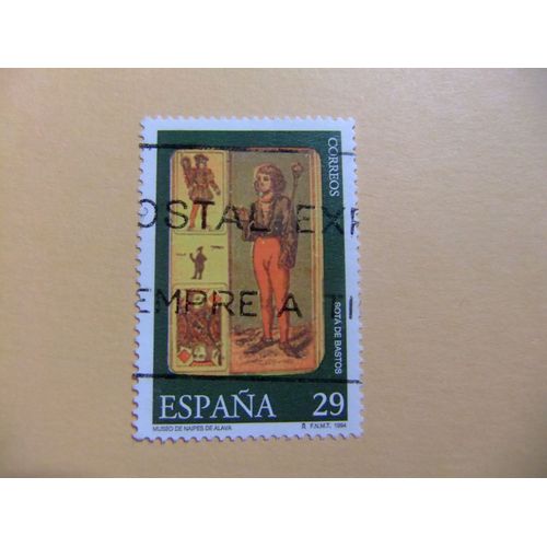 31 Espagne 1994 / Cartes À Jouer - Page De Baguettes Tarot Catalan 1900 / Edifil 3318 Fu Yvert 2909 Fu